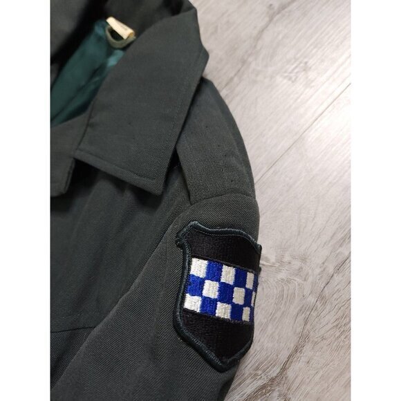 Vintage Military Gabardine Womens Jacket 1970s Uniform 16R - Picture 4 of 11